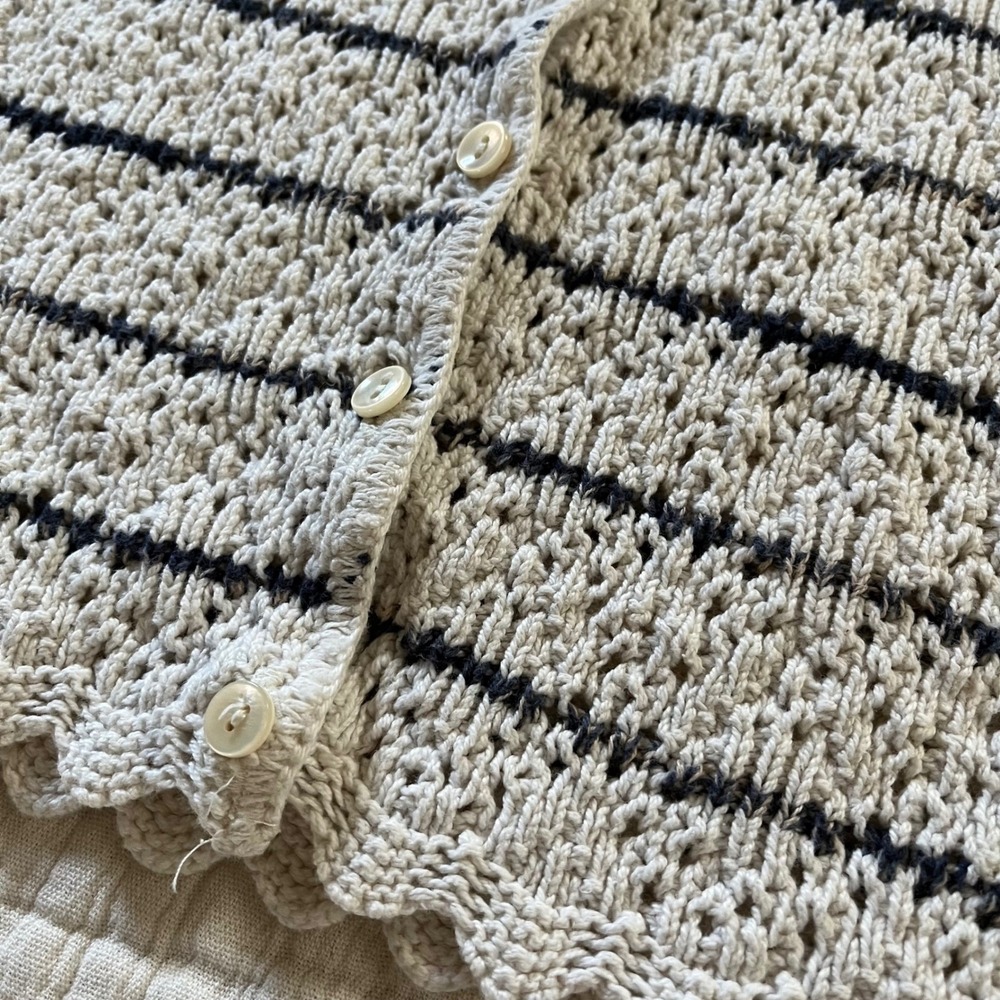 Vintage Cotton Made‎ in USA Woven Top - Picture 3 of 7